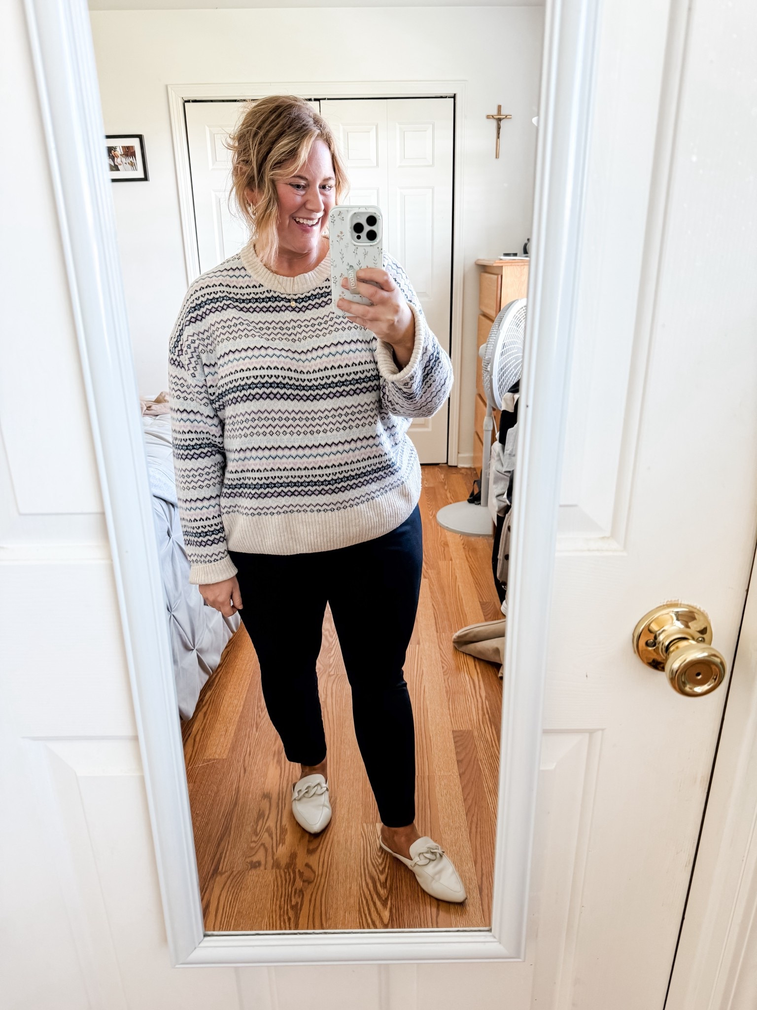 Wearing an XL in my sweater and a 16 petite in my pixie pants 

#LTKPetite #LTKWorkwear #LTKMidsize