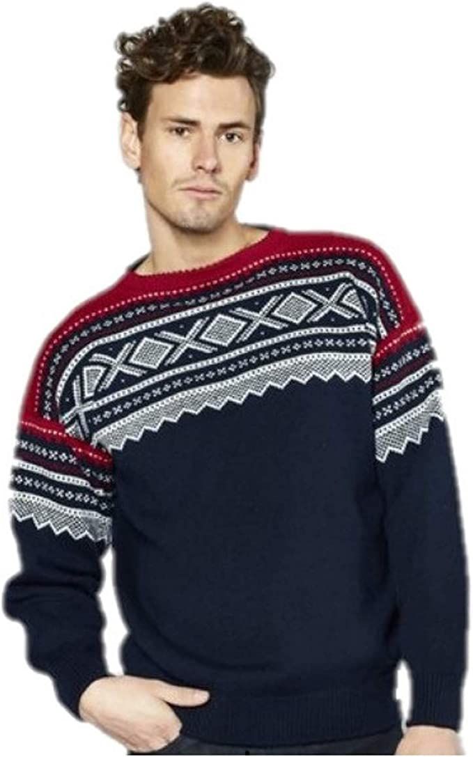 Marius Rauma Men Crewneck Woollen Sweater Pullover Jumper - 100% Norwegian Knitted Wool Warm, Sof... | Amazon (US)