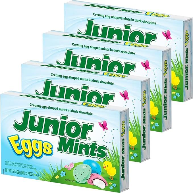 Easter Candy Eggs Junior Mints Dark Chocolate Easter Eggs Candy for Easter Basket Stuffers, Party... | Amazon (US)
