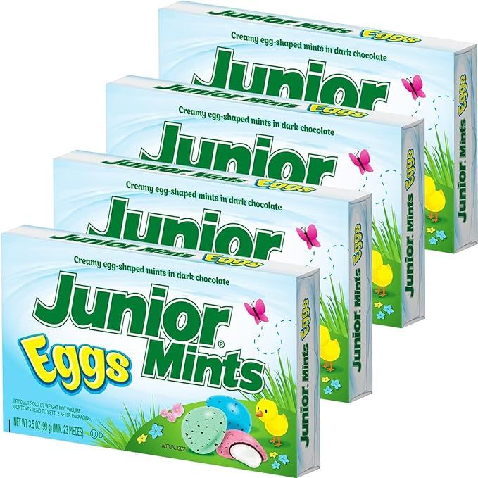 Easter Candy Eggs Junior Mints Dark Chocolate Easter Eggs Candy for Easter Basket Stuffers, Party... | Amazon (US)