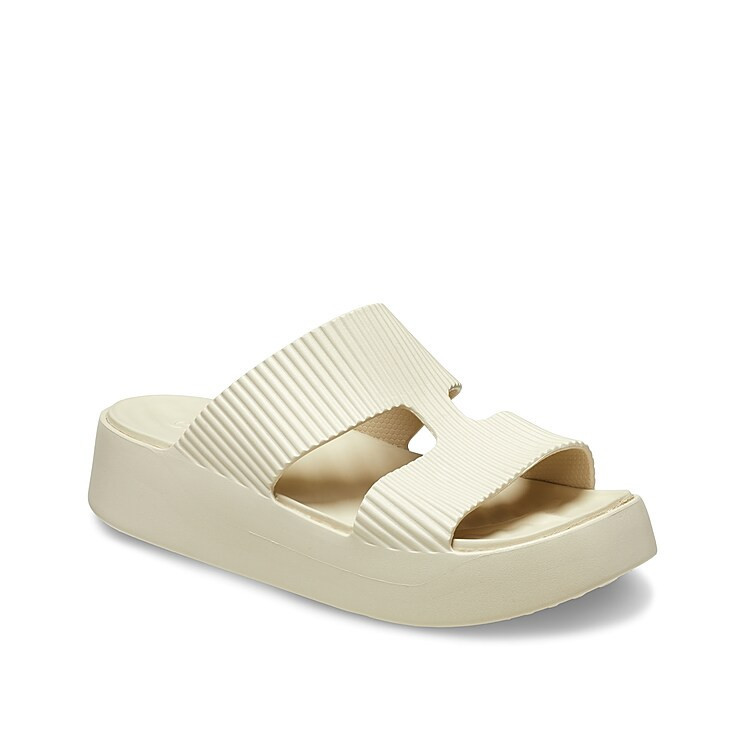 Crocs Getaway Groove Platform Sandal | Women's | Off White | Size 5 | Sandals | DSW