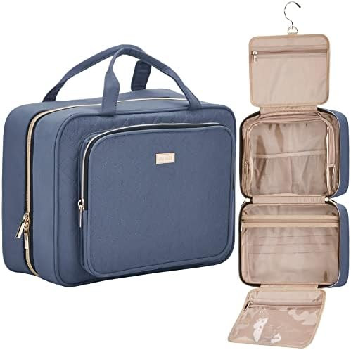 Amazon.com : NISHEL Large Size Toiletry Bag for Women, Travel Essentials Organizer, Hanging Makeu... | Amazon (US)