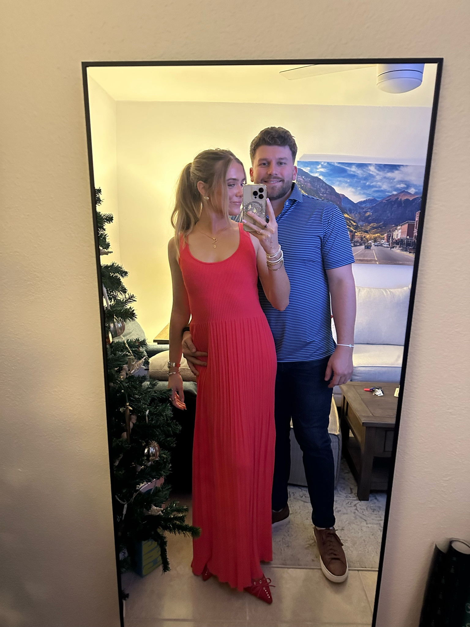 his and her date night outfit. Ments outfit. JOEYS OUTFIT: Rhoback birdie striped polo and men’s denim jeans. Rhoback: Link with code attached is https://bit.ly/43IgPot My coupon code: SV-F4B39E0JGH8Y
MY OUTFIT: Michael Kors red knit maxi dress with my Gucci handbag. Wearing Evry jewels code SLOANE60. Amazon DOEYG Women Pointed Toe Bow Heels Mules Slip on Stiletto Heels Sandals Dress Party Wedding Studded Heels Pumps. Abbot Lyon jewelry. Date night outfit. Holiday outfit  

#LTKStyleTip #LTKShoeCrush #LTKMens