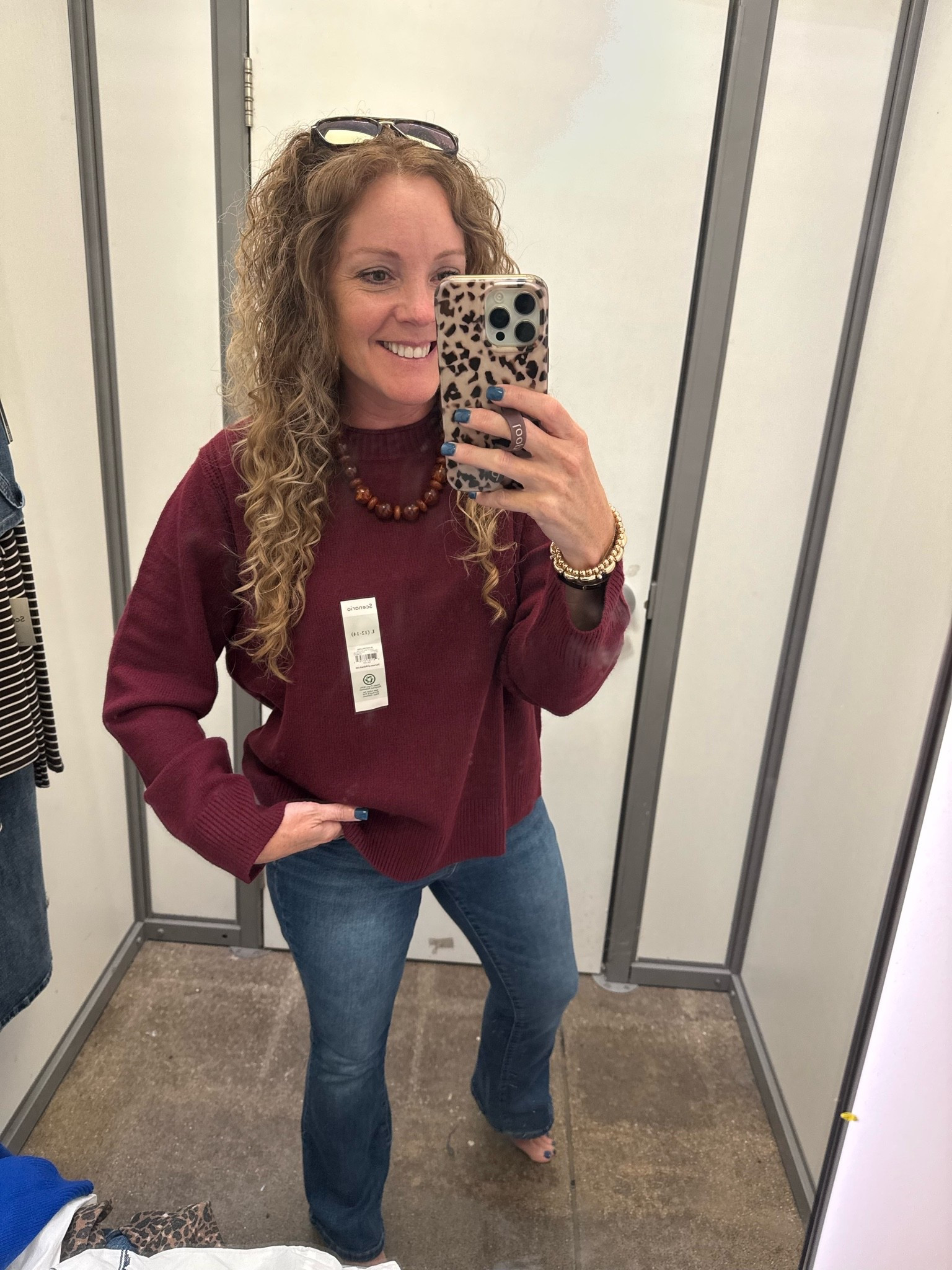 Walmart✨ fall outfit / over 40 style 

Sweater - sized up to large
Jeans- Walmart last year, linking similar

#LTKootd #LTKOver40 #LTKWorkwear