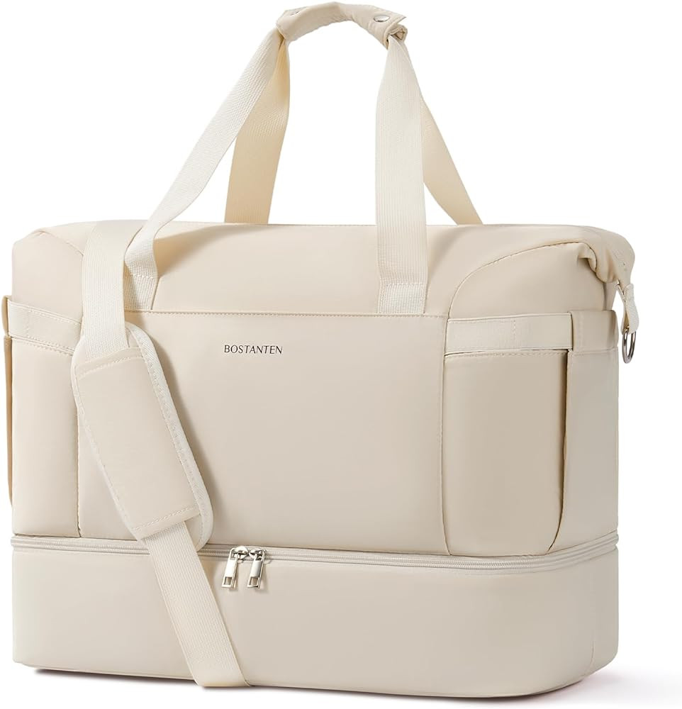 BOSTANTEN Weekender Bags for Women Travel Under Seat Carry On Bag Duffle Bag with Shoe Compartmen... | Amazon (US)