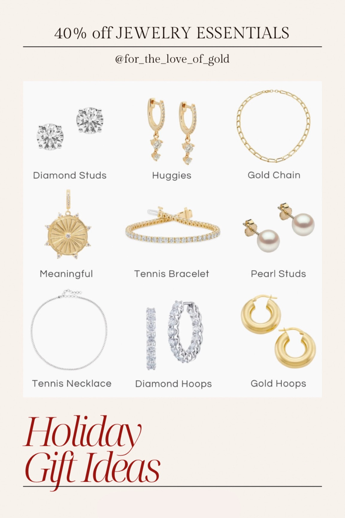 The entire Saks jewelry collection is 40% off for Black Friday! Clear off your holiday shopping list with jewelry essentials that everyone should have in their wardrobe. 

Fine jewelry
14k yellow gold
White gold
Diamond jewelry
Gold jewelry
Hoops
Diamond Necklace
Tennis bracelet
Diamond studs 
Stocking stuffers
#sakspartner
#saksteam

#LTKStyleTip #LTKSaleAlert #LTKGiftGuide