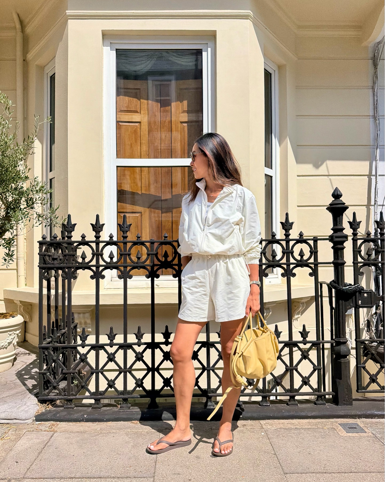 I’m wearing sweaty betty seer sucker jacket and shorts . Wearing small in both.

#LTKuk #LTKsummer #LTKeurope