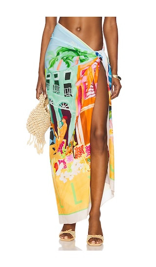 Cuba Sarong in Turquoise | Revolve Clothing (Global)