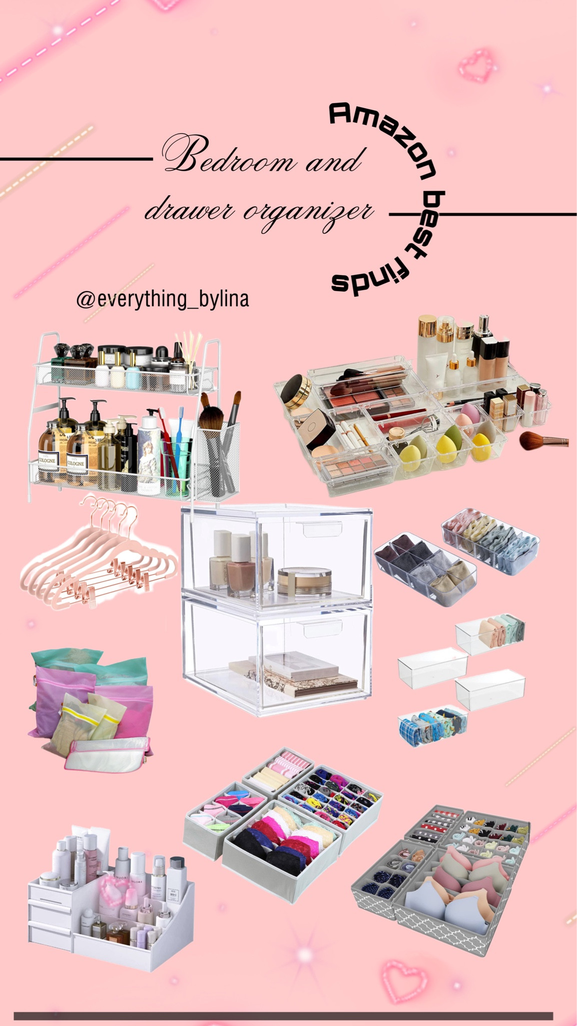 Bedroom and drawer organizer 

#organizer #bedroom #drower #container #makeuporganizer #makeup #hanger #cute #beautiful

#LTKFind #LTKhome #LTKbeauty