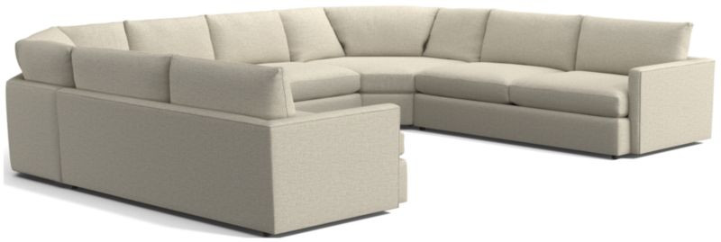 Lounge Deep 5-Piece Wedge Sectional Sofa + Reviews | Crate & Barrel | Crate & Barrel