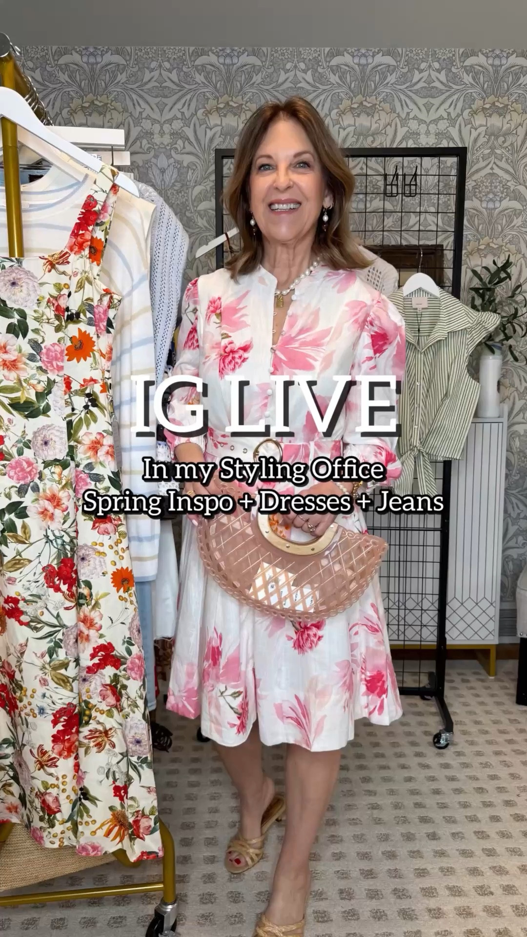 Today's IG Live is filled with spring color, resort, and the N6 Drop. 

White jeans run tts. I'm wearing 26
Blue jeans, if between sizes, size down. I'm wearing size 25.

Dresses, tops, and cardigans run true tts size.  I'm wearing size XS. Cinq à sept top, I'm wearing a small. 


#LTKOver40 #LTKTravel #LTKootd