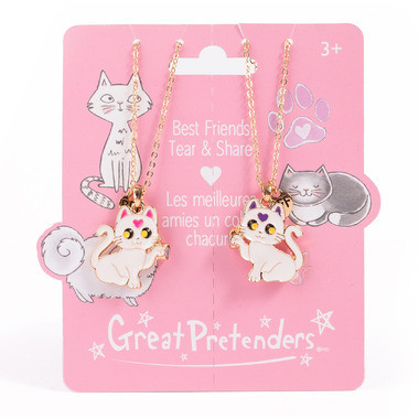 Great Pretenders Smitten Kitten Tear & Share Necklaces | Well.ca