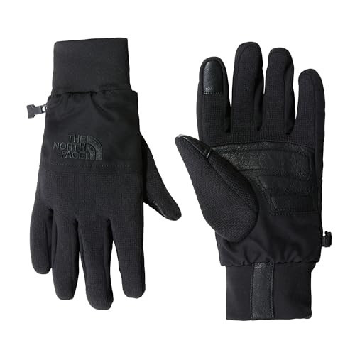 The North Face Men's Front Range Glove | Touchscreen Compatible, Water Repellent, Padded Leather Palms, Fleece Lining, TNF Black Heather, Medium | Amazon (US)