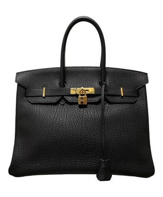 HERMES Black Birkin 35 / Gold Hardware / Handbag Made in: France SK0391 | eBay US