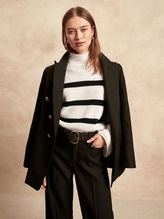 Petite Mariner Stripe Sweater | Banana Republic (US)