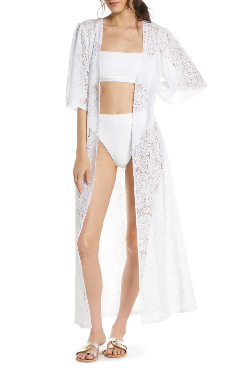 Lace Cover-Up WrapSOMETHING NAVY | Nordstrom