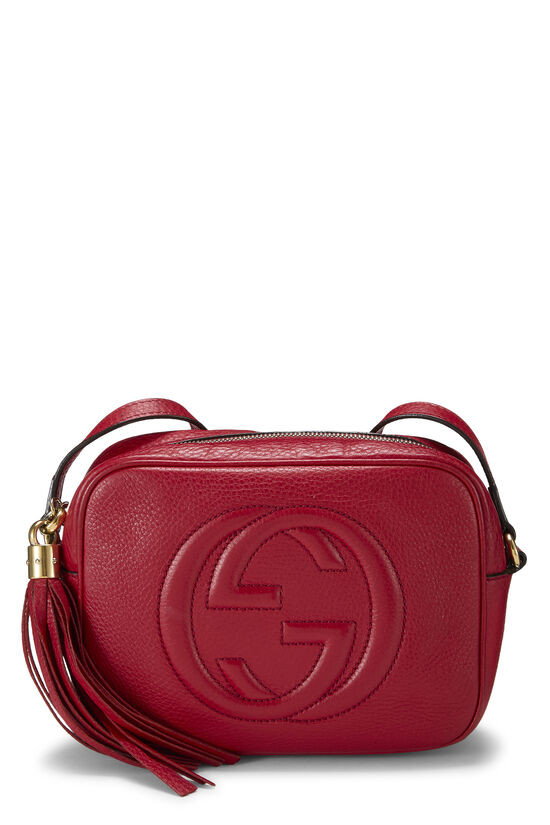 Pre-Owned Red Grained Leather Soho Disco QFB1F01LRB01C | What Goes Around Comes Around