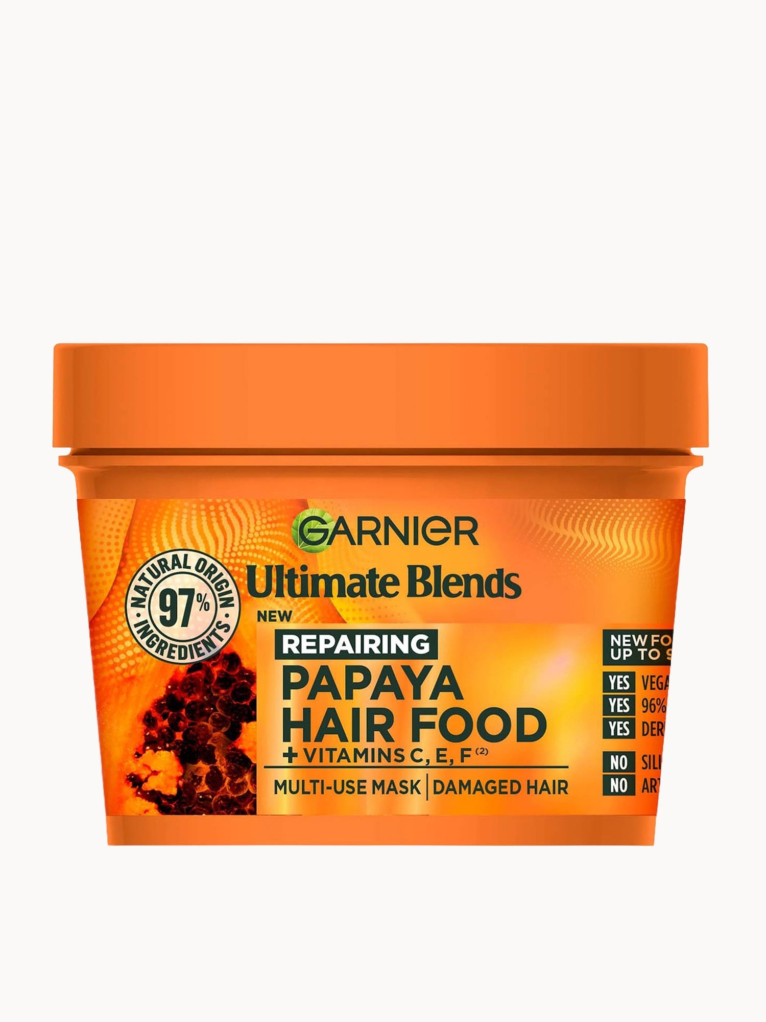 Garnier Hair Food Multi-Use Mask, Strengthening Papaya, For Damaged Hair  | LOOKFANTASTIC | Look Fantastic (UK)