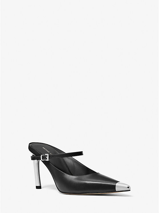 Kasia Leather High Mule Pump | Michael Kors US
