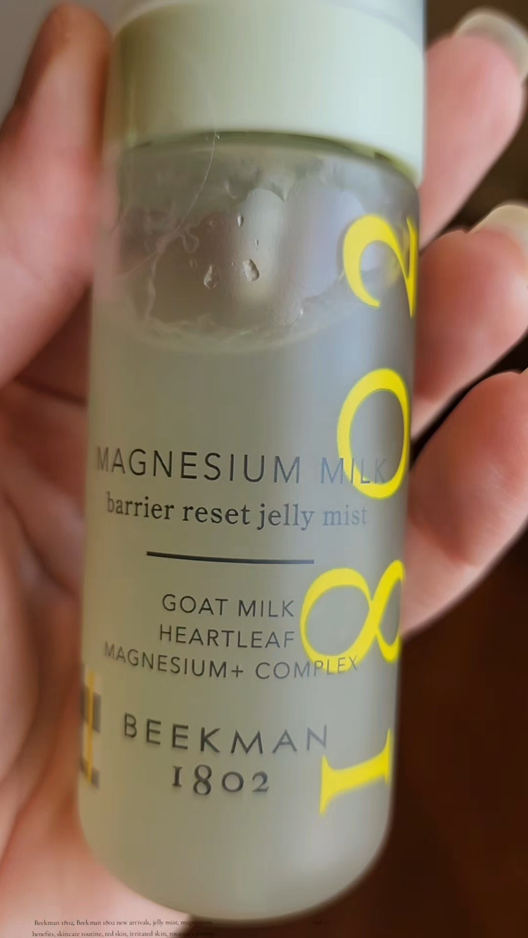 The new magnesium jelly mist is here! This fine mist spray has been perfect for calming down my red irritated skin. It's been great for my skin barrier too. If you haven’t heard the benefits of using magnesium, I'd check that out today!#jellymist #magnesiumspray #beekman1802 #ulta #skincare #over40skincare #rosacea #irritatedskin #hydratingmist 

#LTKOver40 #LTKBeauty #LTKFindsUnder50