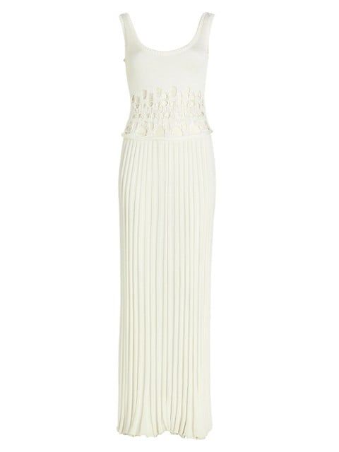 Mixed-Media Crochet Maxi Dress | Saks Fifth Avenue