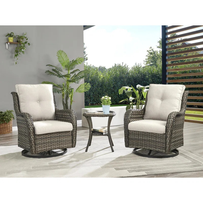2 - Person Outdoor Seating Group with Cushions | Wayfair North America
