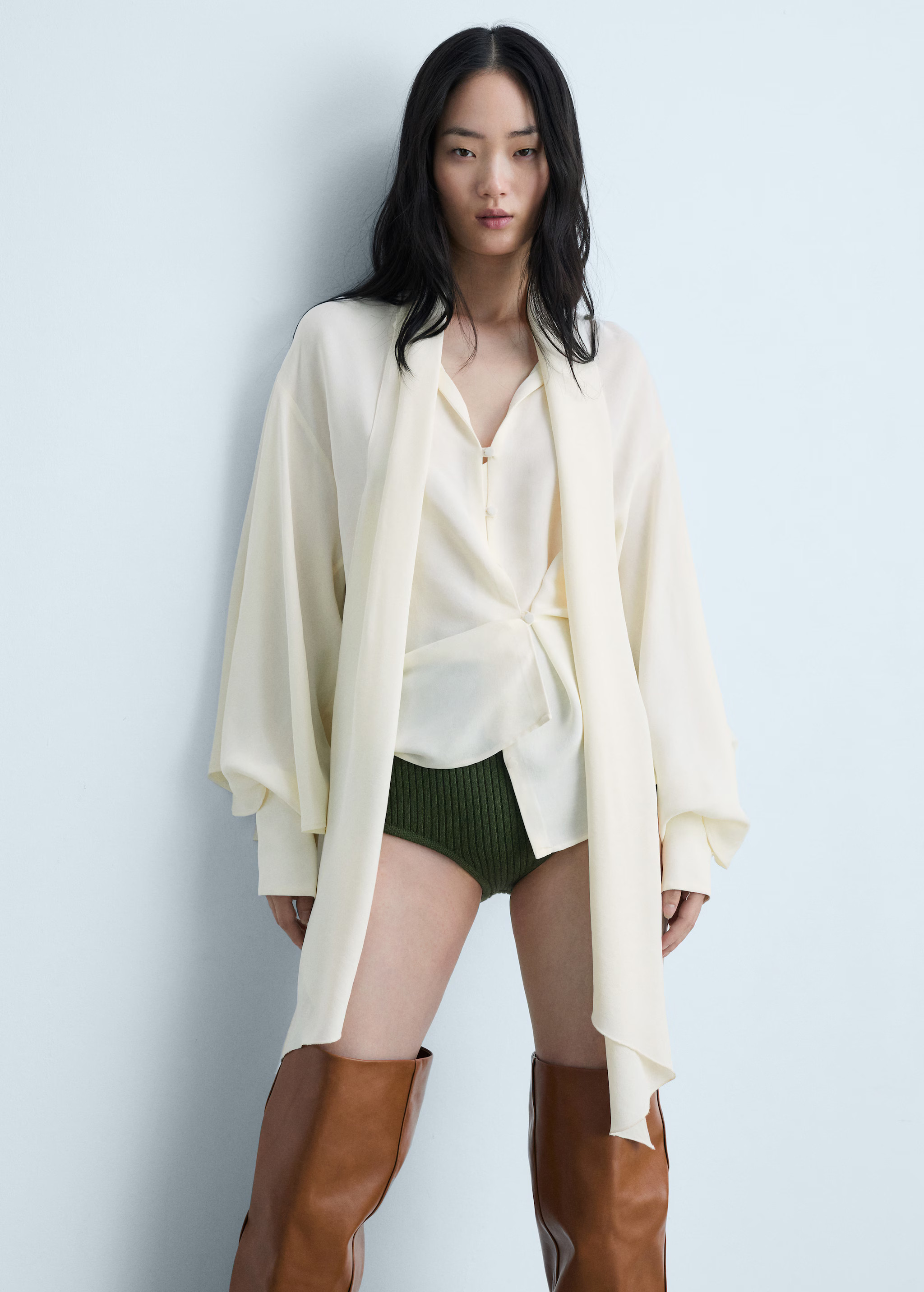 Ruffled dress with zipper - Women | MANGO USA | Mango (US/MX/AU)