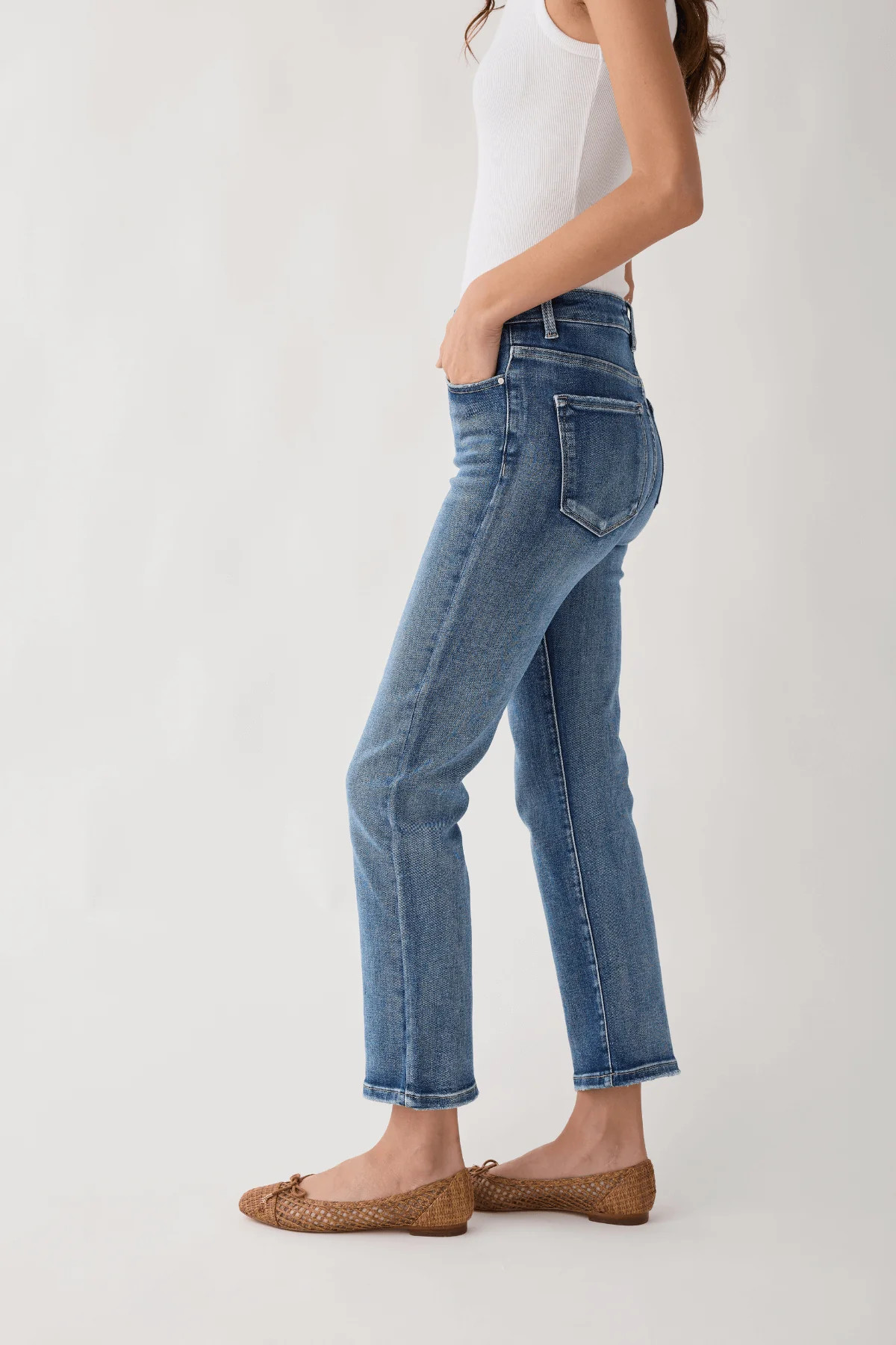 Risen OG Straight Leg Non Distressed Jeans | Social Threads