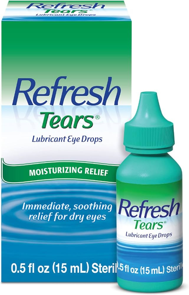 Refresh Tears Lubricant Eye Drops Artificial Tears, 0.5 fl oz (15 mL), 1 Count | Amazon (US)