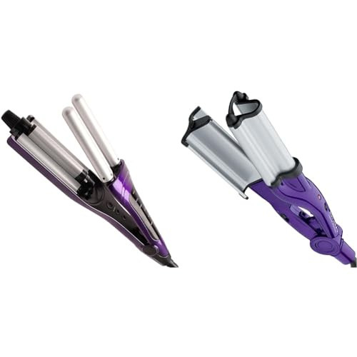Bed Head A Wave We Go Tourmaline Ceramic Adjustable Hair Waver | Create Versatile Waves & Combat Frizz with Deep Waving Action | For Beachy Waves with Massive Shine (Purple) | Amazon (US)