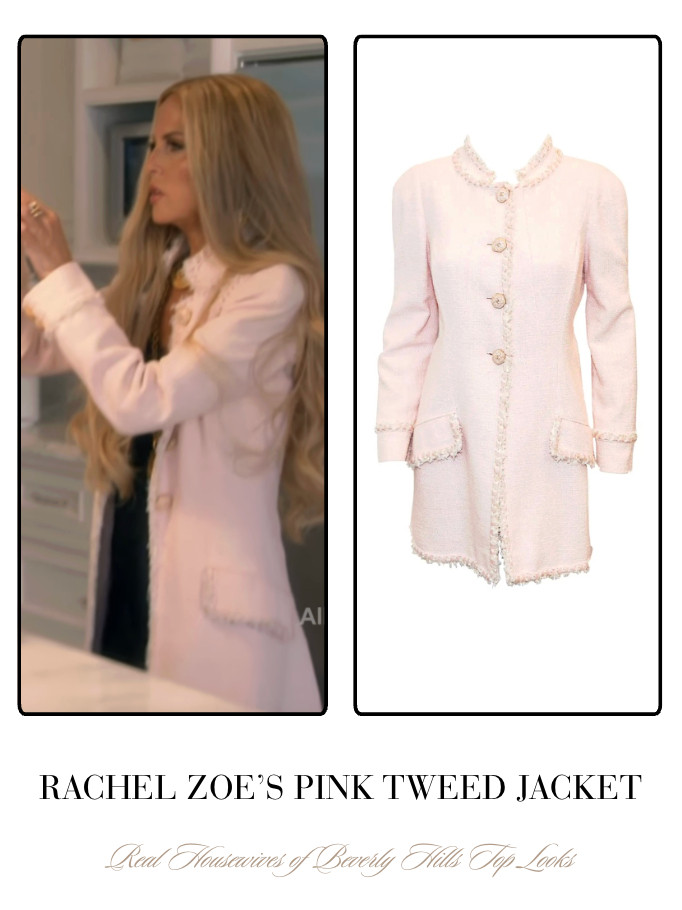  Rachel Zoe's Pink Tweed Jacket 

 