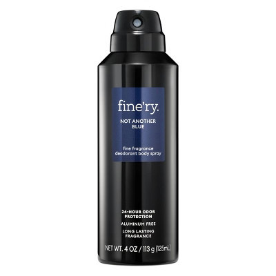 fine'ry. Men's Deodorant Spray - Not Another Blue - 4oz | Target