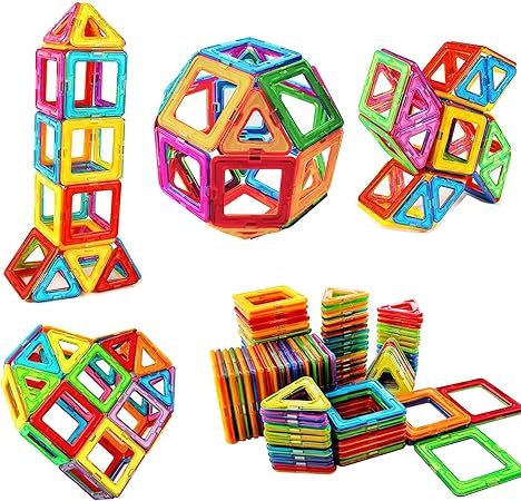 Rock Goldfish Magnetic Blocks Building Toys for Kids, Magnetic Tiles STEM Kit Educational Stackin... | Amazon (US)