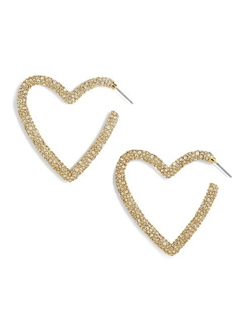 Ciena Heart Hoop Earrings | BaubleBar (US)