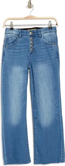 DEMOCRACY Button Fly Wide Leg Crop Jeans | Nordstromrack | Nordstrom Rack
