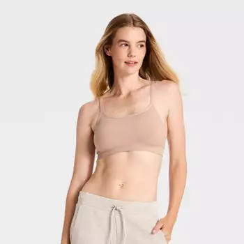 Women's Everyday Soft Light Support Strappy Sports Bra - All In Motion™ Slate Blue 2X | Target