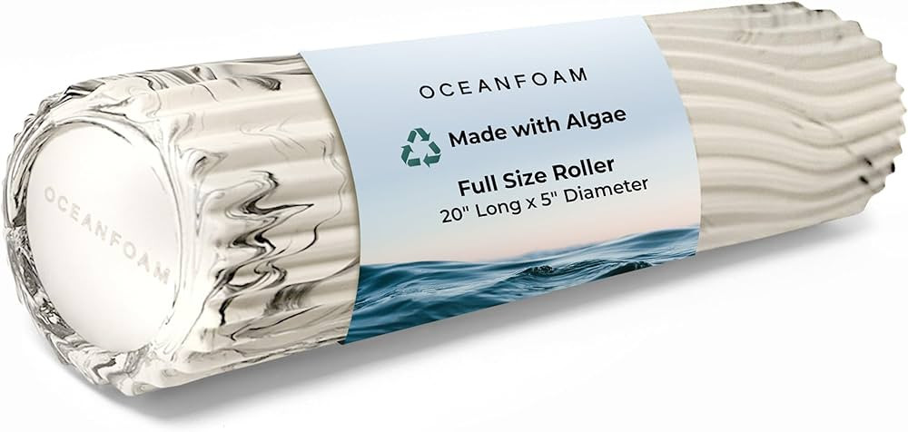 Oceanfoam Tidal Roller - Black Marbled - Muscle Massage Foam Roller for Back Pain & Stretching - ... | Amazon (US)