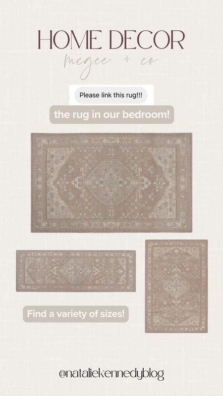 The rug in our bedroom from McGee & Co!

Zaragoza Hand-Tufted Wool Rug