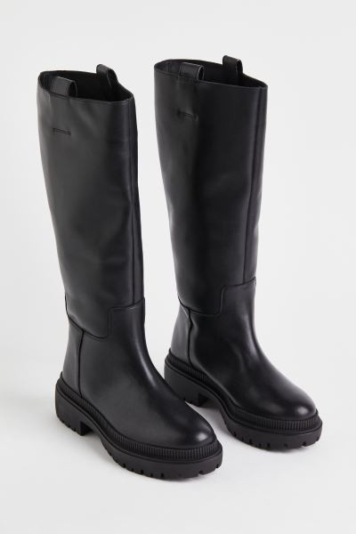 Leather Knee-high Boots | H&M (US + CA)