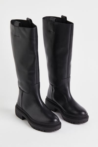 Leather Knee-high Boots | H&M (US)