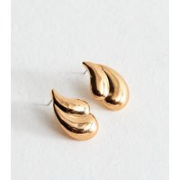 Gold Tone Layered Teardrop Stud Earrings New Look | New Look (UK)
