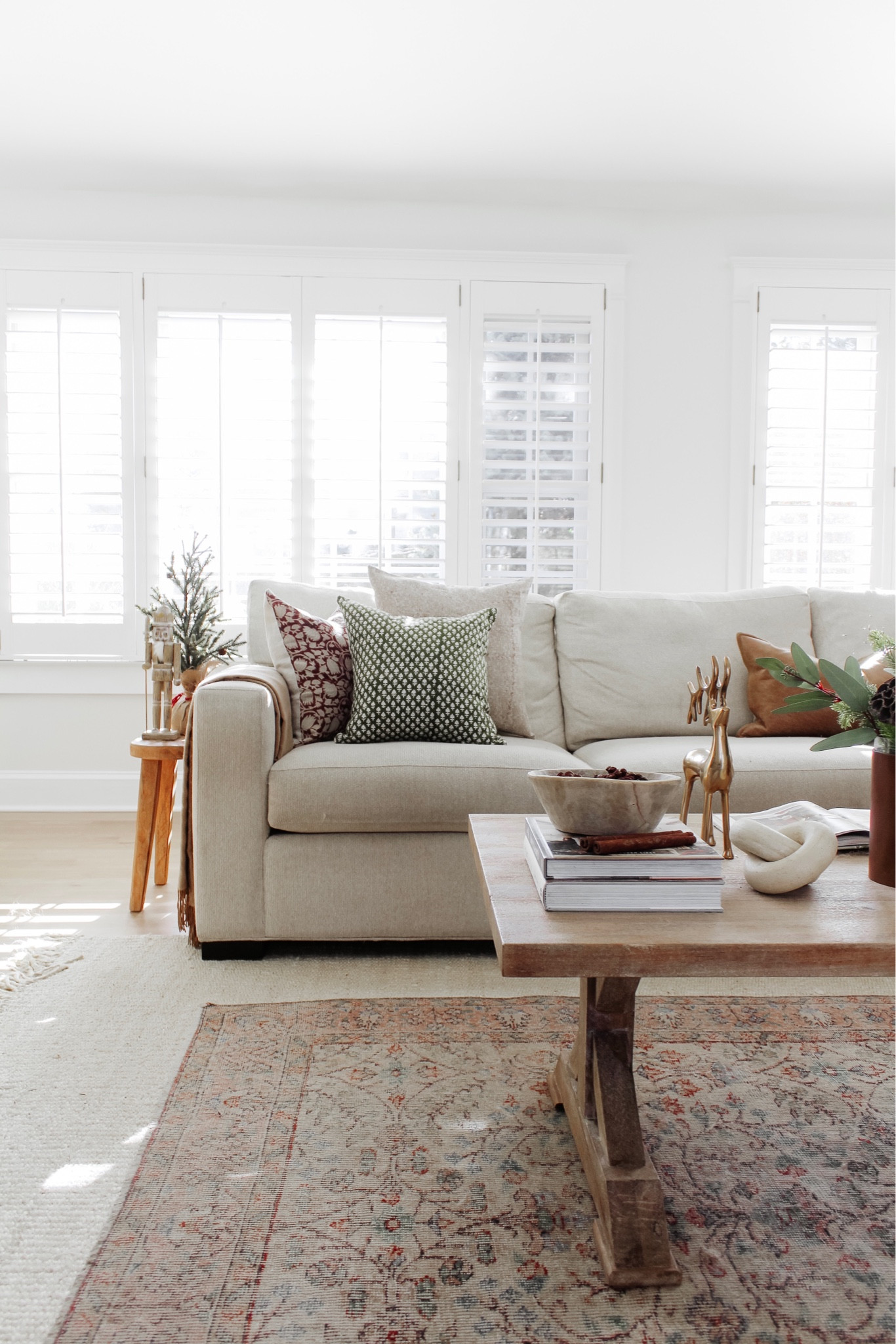 On the blog, I’m sharing a full list of how to transition from Harvest to Holiday, full of items to shop! @krinto_com pillow covers make it so easy to bring in all the holiday hues. Take 15% off the entire shop with code MEGLEONARD ✨
•
Read the post and shop all from the link in bio! Message me with any questions.
•
•
•

Holiday home, affordable holiday decor, faux garland, faux wreath, stockings, holiday decor, Christmas decor, fake Christmas tree, accent trees, Christmas style, holiday garland, holiday stems, holiday bells, decorative bells, candle holders, led lights, best Christmas tree neutral Christmas, wood Christmas decor, ceramic houses, holiday village , tree skirt, woven skirt, studio McGee, target home , Christmas pillow, holiday living room, Christmas coffee table decor, layered rugs, neutral sofa

#LTKSeasonal #LTKhome #LTKunder50