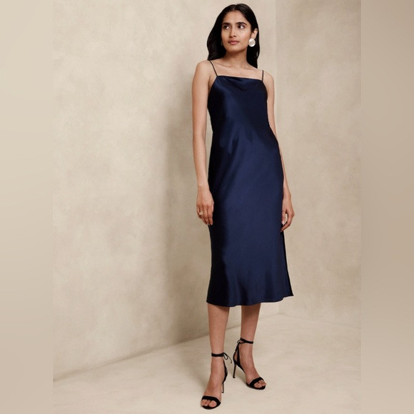 Banana Republic Edina Silk Midi Dress XS | Poshmark