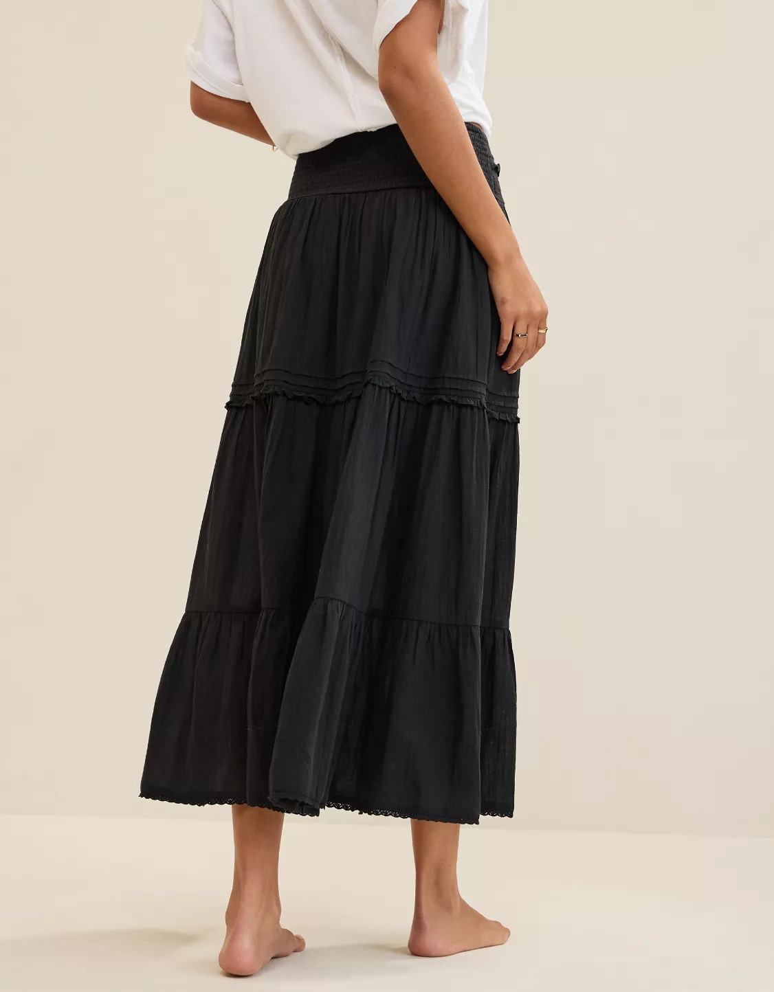 Aerie Boho Button Maxi Skirt | American Eagle Outfitters (US & CA)