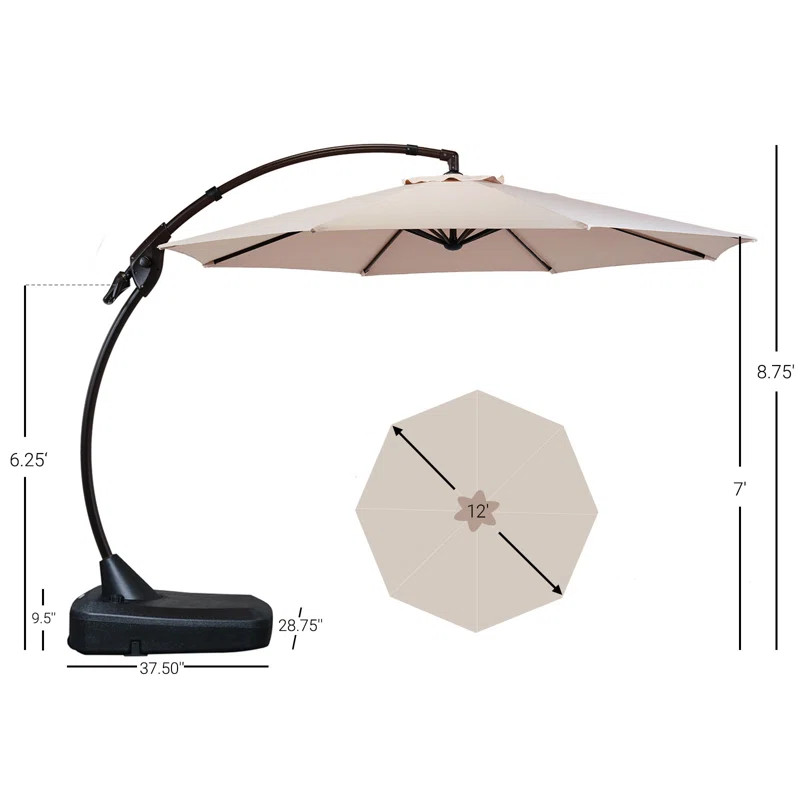 Groveman 138'' Cantilever Umbrella | Wayfair North America