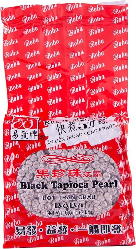 E-FA BRAND E8 Bubble Tea Black Tapioca Pearl 6.6 LB (Pack of 6) | Amazon (US)