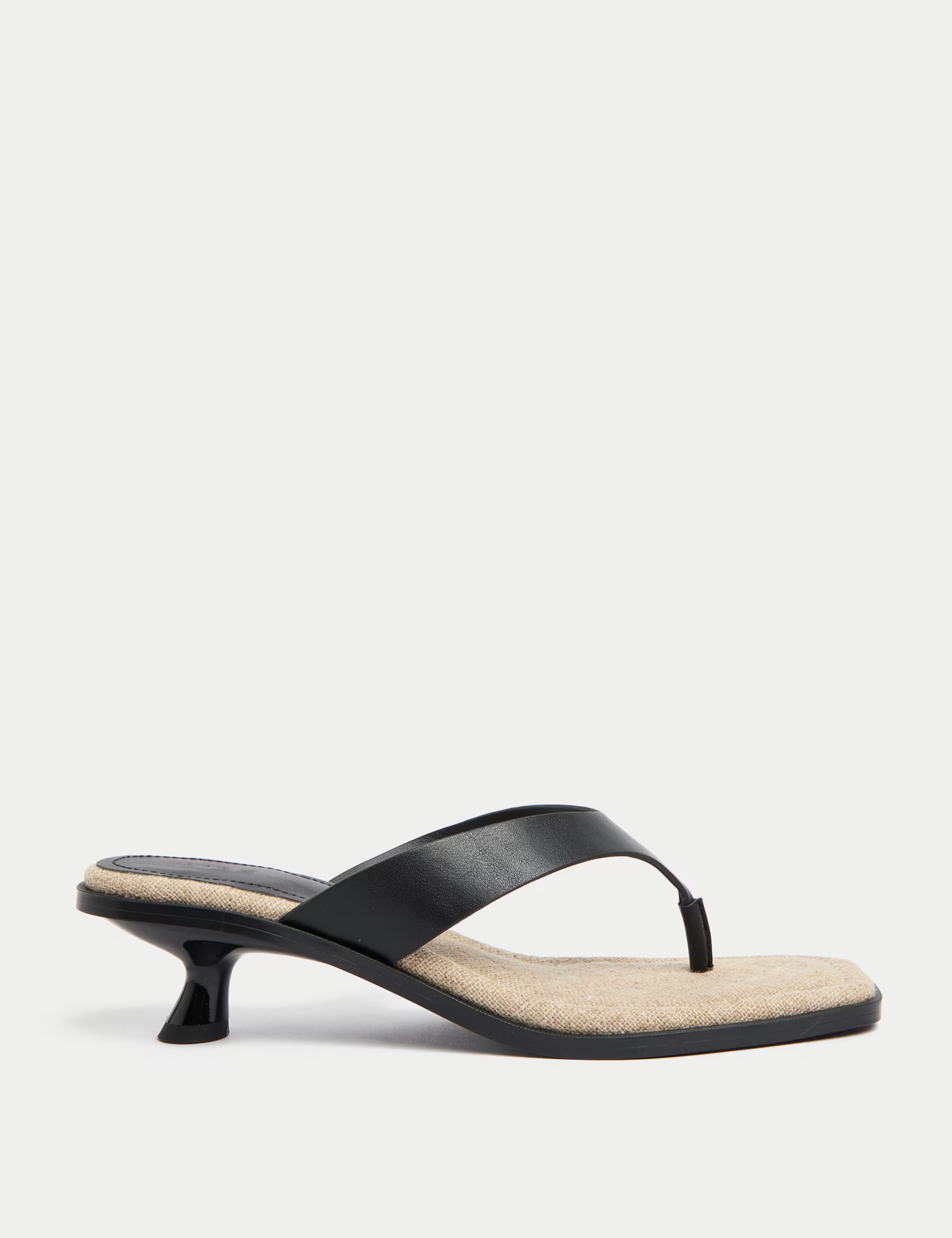 Toe Post Kitten Heel Square Toe Sandals | Marks & Spencer (UK)