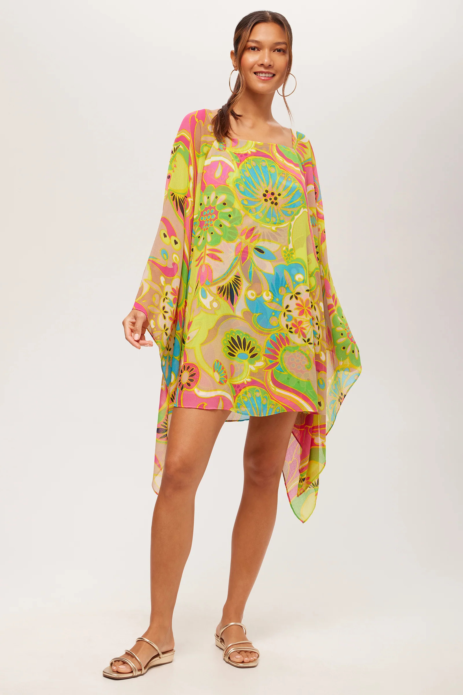 Aqualane Side Flounce Dress - Venus | Trina Turk