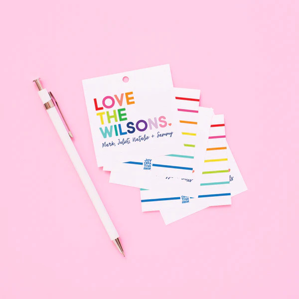Rainbow Family Gift Tag | Joy Creative Shop
