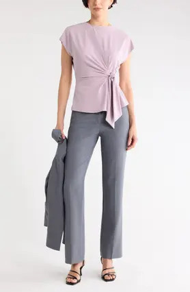 Short Sleeve Tie Detail Top (Women) | Nordstromrack | Nordstrom Rack